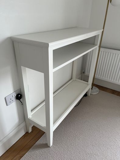 white console table