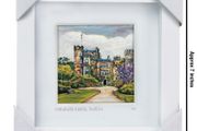 Malahide Castle small framed print painting by Helen Mathews - FRAMED