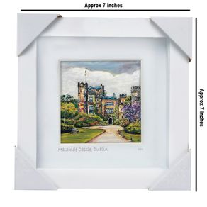 Malahide Castle small framed print painting by Helen Mathews - FRAMED