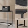 Desk with 2 shelves and steel frame  Size 100 x 76 cm Image 6