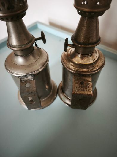 Antique/Vintage French Pigeon Lamps