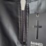 BANNED APPAREL Alternative Black Waxed Jeggings with Silver Studded Seams - Sz L (Fit 14-16UK) - Bnwt Rrp 89 Image 9