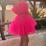 Tulle Neon Pink Mini Dress size S Image 2