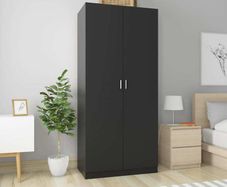 Wardrobe Black 90x52x200 cm