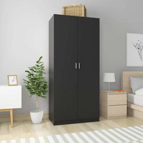 Wardrobe Black 90x52x200 cm