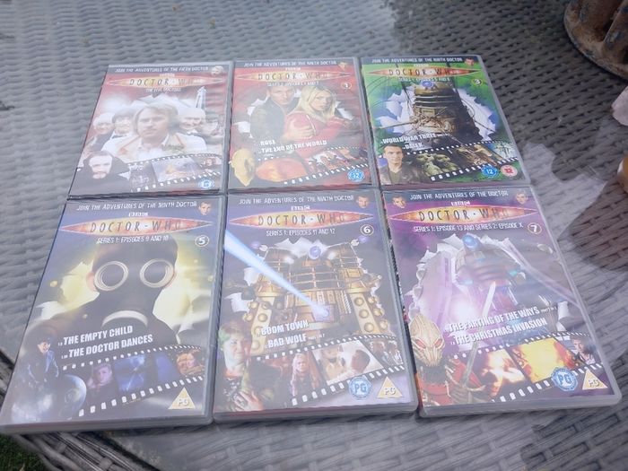 DVDs Dr Who x 6 mint condition, D18 post 7e