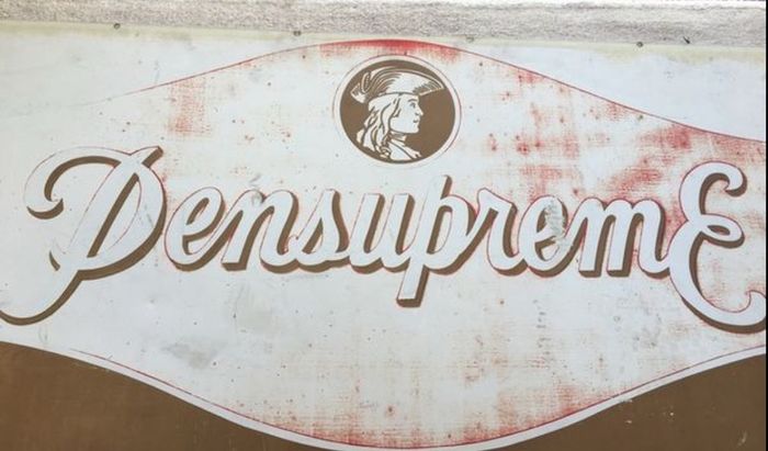 American Pensupreme Ice Cream 60's Sign Rare