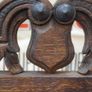 Antique Oak Console Hall Table with Coat Rack Image 6