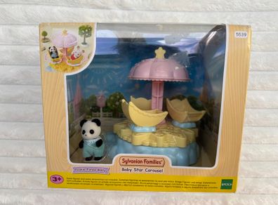 Sylvanian Families Baby Star Carousel Panda Baby New Damaged Box Please see pictures