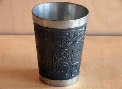 Celtic design beaker 10.5 cm (Mullingar Pewter)