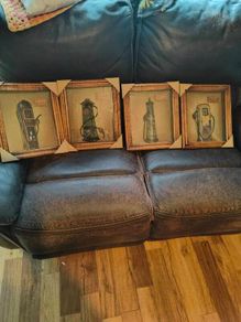 vintage gas pump frames