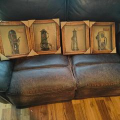 vintage gas pump frames