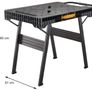 Foldable Workbench with Metal Legs for Maximum Stability, Large Work Surface, with Practical Handle Image 6