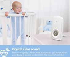 Audio Baby Monitor - Digital Baby Monitor with DECT Technology for Audio Monitoring - High Sensitivity Microphone