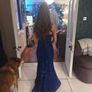sparkly royal blue debs or ty ball dress Image 3