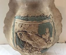 Tenmoku Pottery Vase