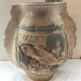 Tenmoku Pottery Vase Image 8