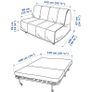 LYCKSELE LOVAS 2 seat sofa bed Vansbro dark grey Image 4