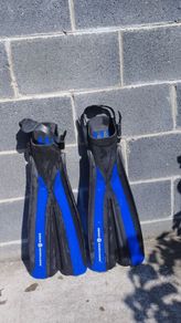 scuba diving fins.