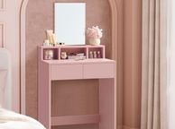 main image for ad Dressing Table with Mirror and 2 Drawers Pastel Pink
