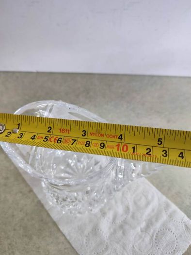 Vintage Bohemia Hand Cut Lead Crystal 24% Au Plomb Czechoslovakia  Cream or milk jug