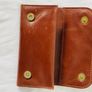 Genuine Leather Tobacco Pouch Unisex Rolling Paper Filter Wallet Brown Image 3