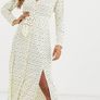 asos belted polka dot dress uk6 Image 2