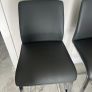 Set of 3 Grey Faux Leather Bar Stools Image 4