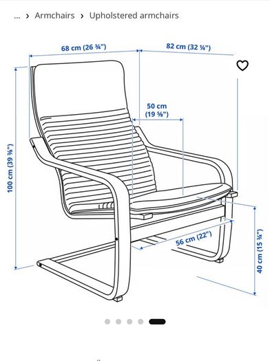 IKEA POANG Chairs and Footstools