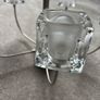 Chrome and Glass chandelier 5 arm ceiling light Image 2