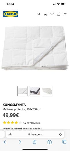 Doubles mattress protector ikea