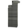 Garden Bar Table Grey 120x55x110 cm Poly Rattan Image 2