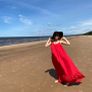 Red maxi dress Image 4