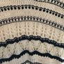 ZARA Black & White Crochet Knit Mini Dress - Size 6 Image 6
