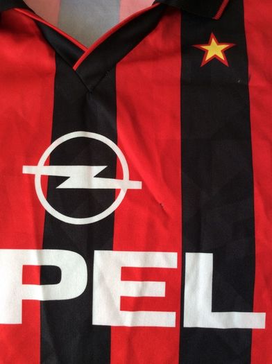 AC Milan Jersey. Official Lotto Mens Home Jersey. Season 1994/1995. Original From The Time. Not A Modern Day Remake.