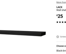 Shelf, suspended, 190 cm