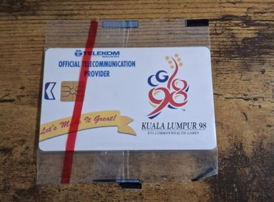 Malaysia Phonecard "Kuala Lumpur '98", 1997, mint in wrapper, RM20 - free standard postage