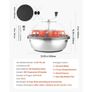 Bud Leaf Bowl Trimmer, 600 mm Manual Bud Trimmer, with Sharp Stainless Steel Blades, Visual Cutting, Wet & Dry Hydroponic Cutting Machine Image 4