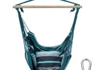 main image for ad Hanging Chair with 2 Cushions Seat   Aqua Hanging Chair with 2 Cushions Seat Hammock 240kg Hammock 360Swing Chair