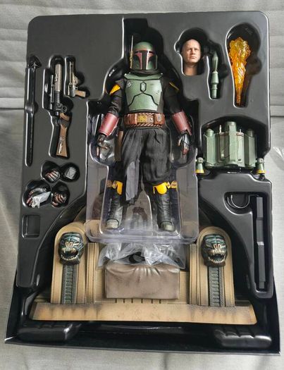 Hot Toys Boba Fett Repainted Armour and throne room set 1/6 scale figure