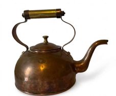 Late Georgian period 1830s copper and brass kettle