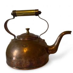 Late Georgian period 1830s copper and brass kettle