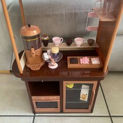 Our Generation Hot chocolate/ Coffee Shop stand with accessories