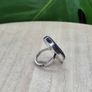 Maine Island Rocks Sterling Silver Beach Pebble Statement Ring STER Size P / 18.1mm Image 2