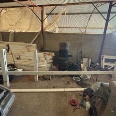 Complete 180 metre run of heavy-duty white PVC ranch fencing