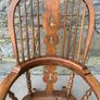 Victorian Elm Windsor Rocking Chair. Image 7