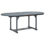 Garden Table Grey 200x100x74 cm Solid Acacia Wood Image 2