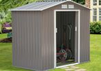 7ft. W X 4ft. D Metal Apex Garden Shed (free Postage)