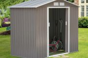 7ft. W X 4ft. D Metal Apex Garden Shed (free Postage)