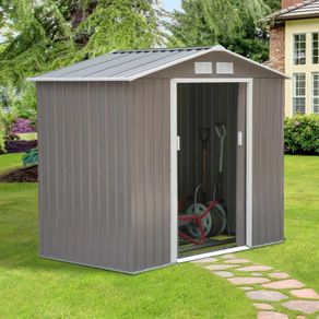 7ft. W X 4ft. D Metal Apex Garden Shed (free Postage)